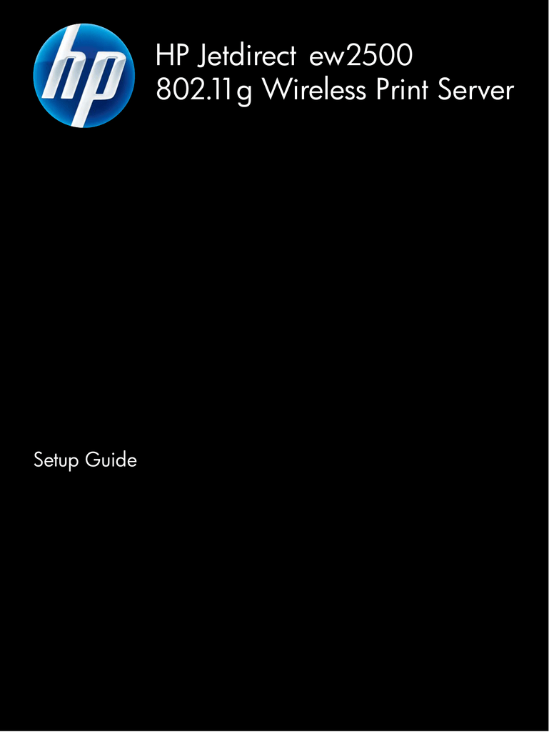 hp jetdirect ew2500 software hp jetdirect ew2500 software
