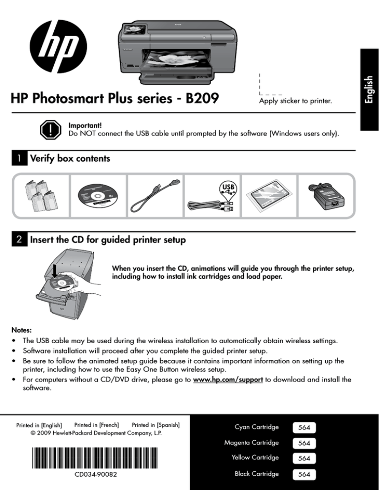 HP B209a Reference guide | Manualzz