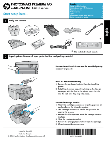 Hp C410a Reference Guide