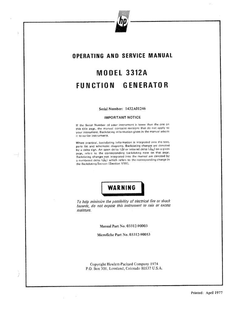 3314A HP Function Generator Signal Generators, 49 OFF