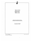 HP 6235A Triple Output Power Supply Manual