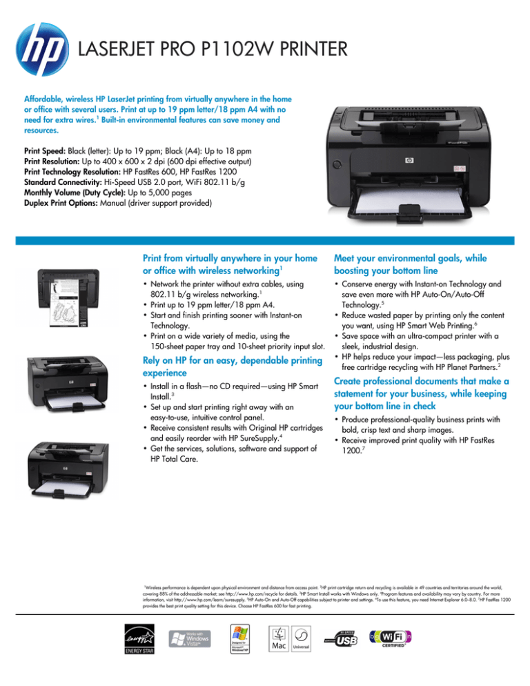 hp p1102w linux