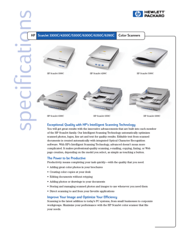 HP scanjet 4200c User's Manual | Manualzz