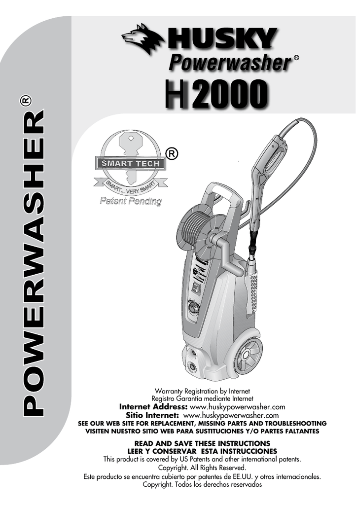 Husky POWERWASHER H2000 User's Manual Manualzz