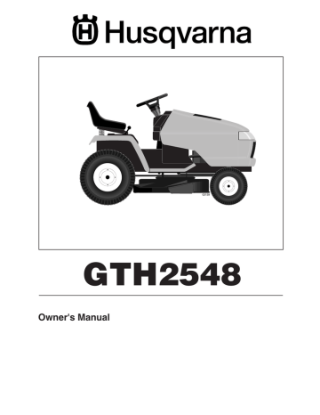 Husqvarna GTH2548 User's Manual | Manualzz