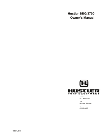 Hustler Turf 3500 Owner's Manual | Manualzz