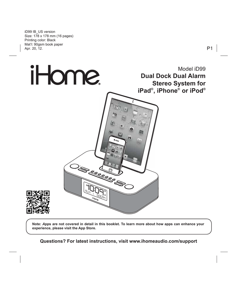 Ihome Ipod Docking Station Instructions - About Dock Photos Mtgimage.Org