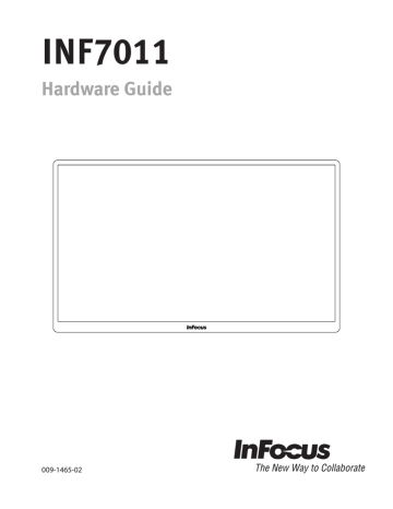 InFocus INF7011 Hardware Guide | Manualzz
