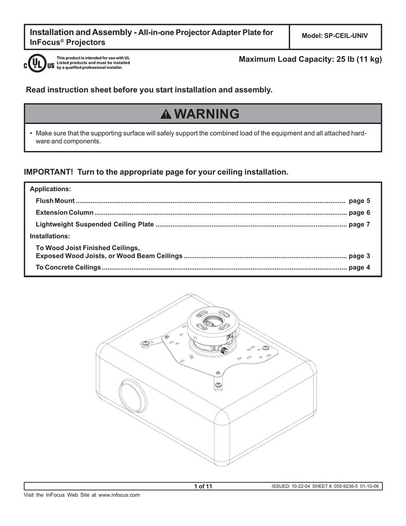 Infocus Sp Ceil Univ User S Manual Manualzz Com