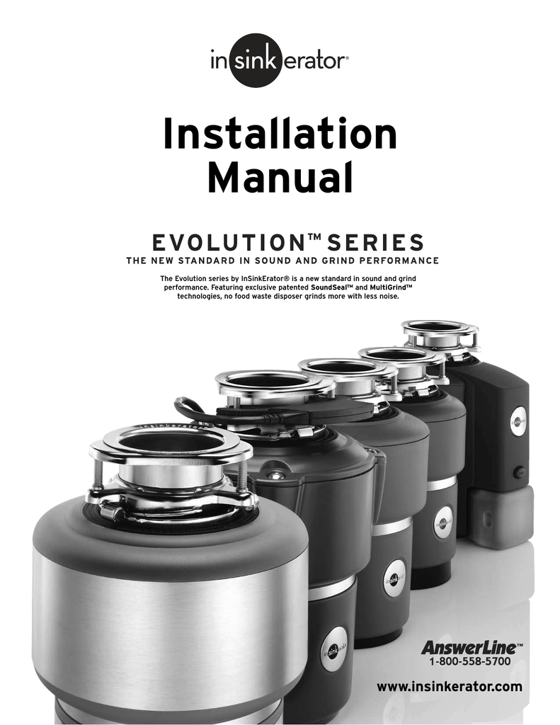 InSinkErator Evolution Cover Control, Evolution Septic Assist