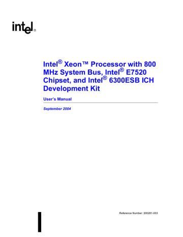 Intel 6300ESB ICH User's Manual | Manualzz