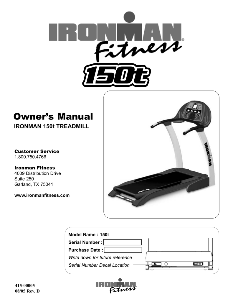 Ironman Fitness 150t User S Manual Manualzz Ironman Fitness 150t User S Manual Manualzz