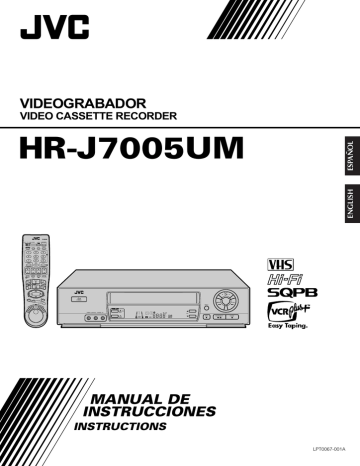 Selección de la banda de sonido. JVC HR-J7005UM | Manualzz