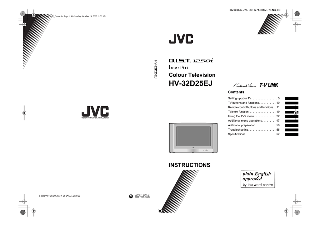 Jvc av 2953we схема