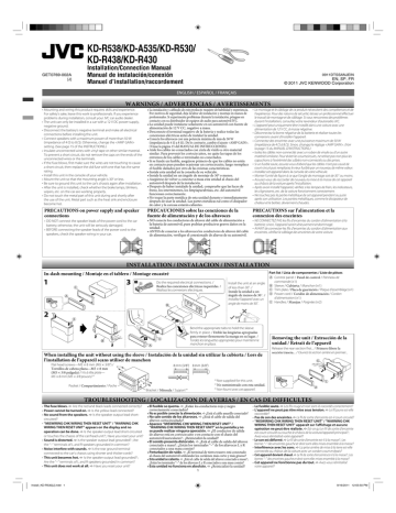 Jvc Kd R530 Installation Manual Manualzz