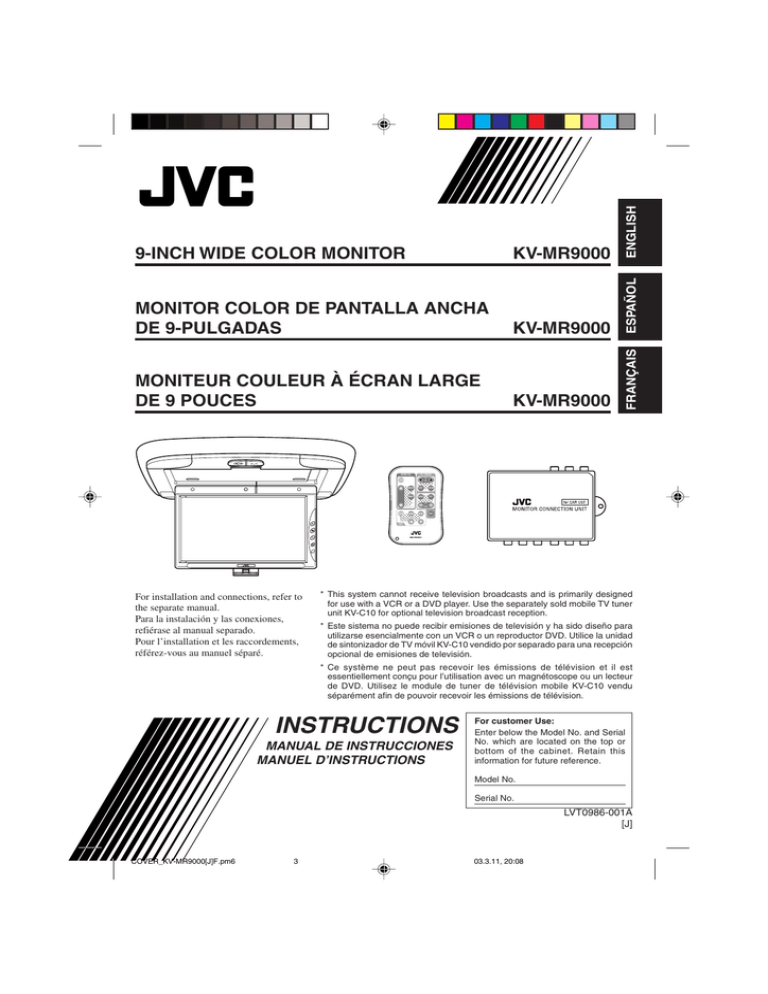 Jvc Kv Mr9000 User Manual Manualzz