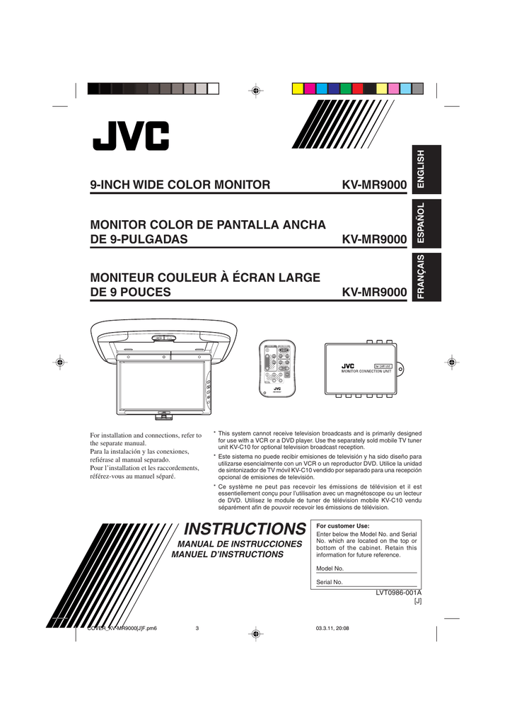 Jvc Kv Mr9000 Instruction Manual Manualzz