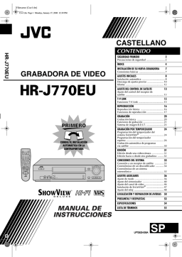 JVC SHOWVIEW HR-J770EU User's Manual