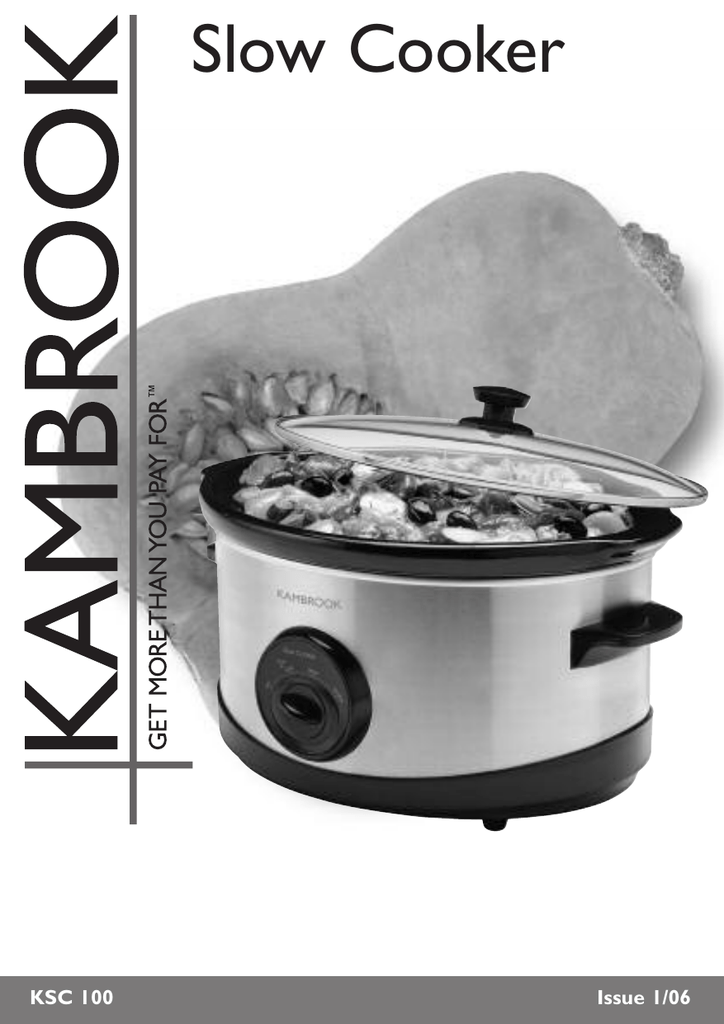 Kambrook KSC 100 User's Manual | Manualzz