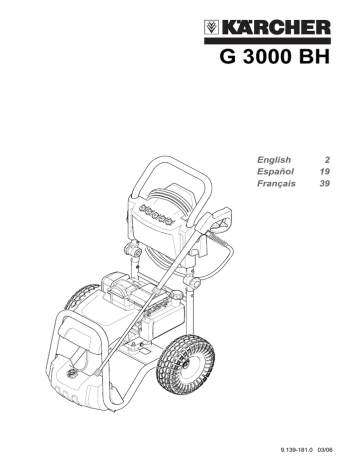 Karcher G 3000 Bh User Manual Manualzz