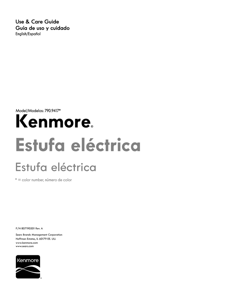 Kenmore 94173 El manual del propietario | Manualzz