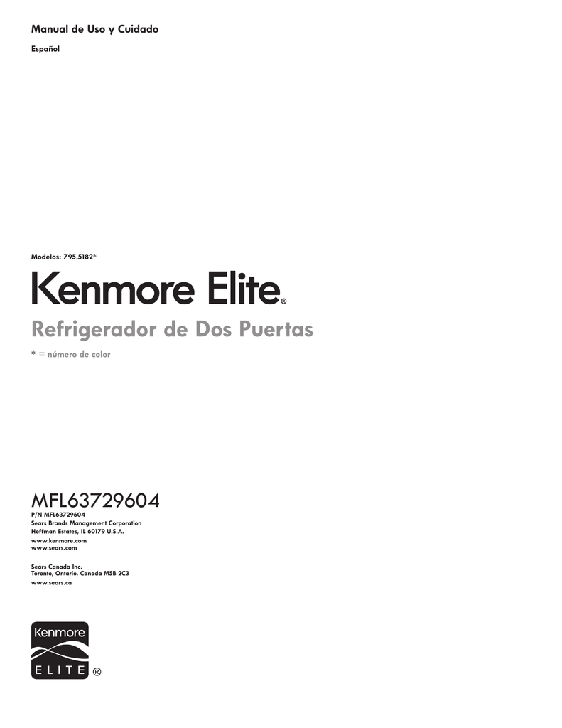 Kenmore Calypso Manual Diagnostico