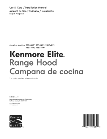 kenmore elite range hood light replacement
