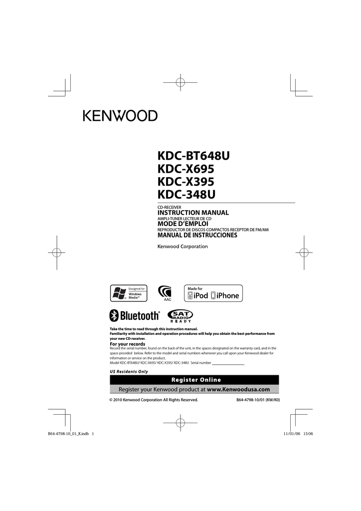 Kenwood Kdc Bt648u