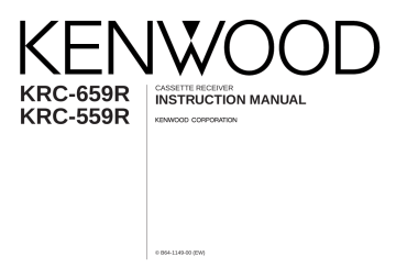Kenwood KRC-559R Instruction manual | Manualzz
