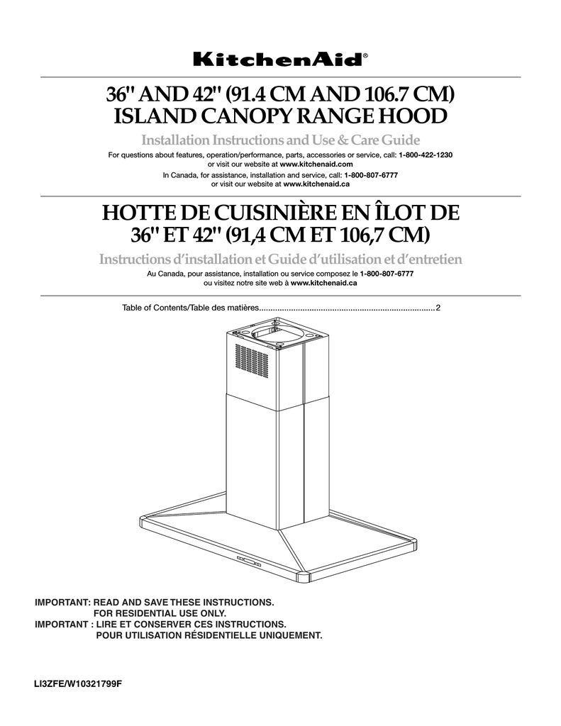 Kitchenaid Range Hood Installation Instructions Wow Blog