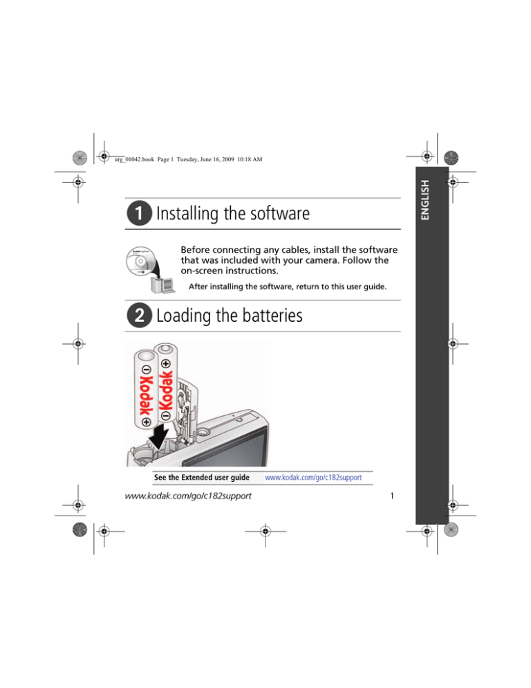 Kodak EASYSHARE C182, C182 - EXTENDED GUIDE, CD14 - EasyShare 8.0MP