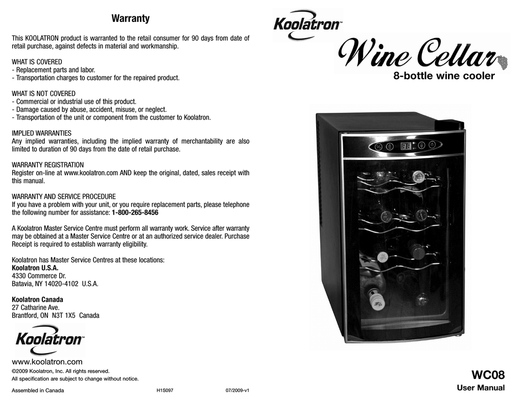 koolatron wc08