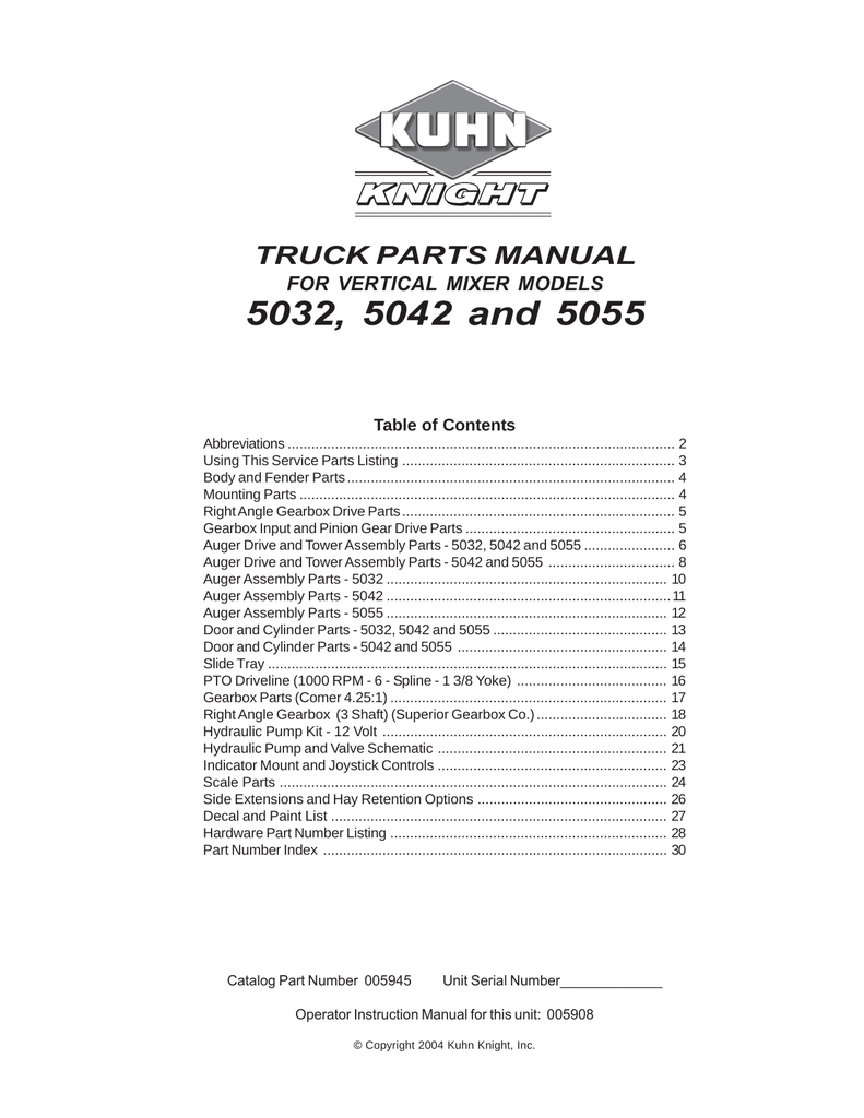 KUHN RIKON Corp. Automobile Accessories 5032 User manual | Manualzz