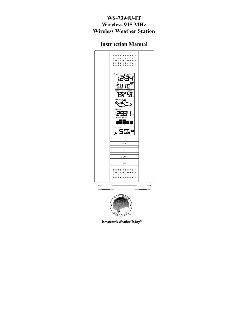 Weather Stations La Crosse Technology TX29UIT 915 MHz Wireless