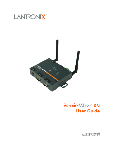 Lantronix Switch XN User guide | Manualzz