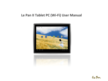 Le Pan II Tablet PC User manual | Manualzz