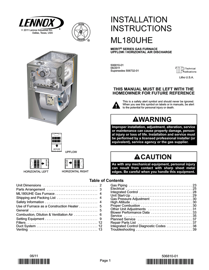 lennox furnace parts manual adp cuhn 45a-3