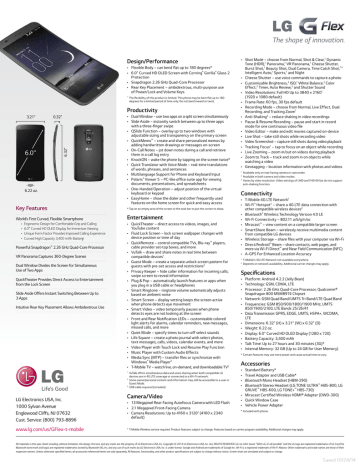 LG D959 Specification Sheet | Manualzz