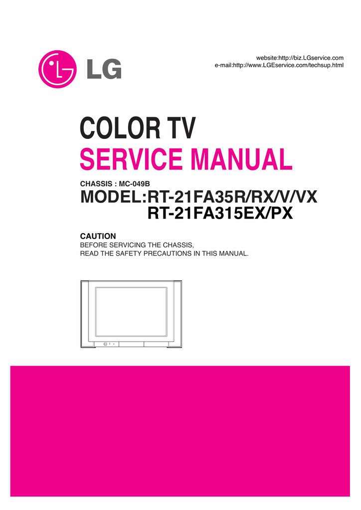 Lg Electronics Rt 21fa35r Rx V Vx User Manual Manualzz