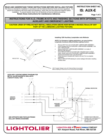 Lightolier Recessed Lighting Installation Instructions | Shelly Lighting