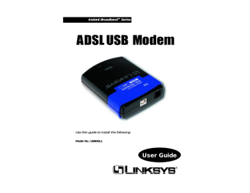Linksys USBDSL1 User's Manual | Manualzz