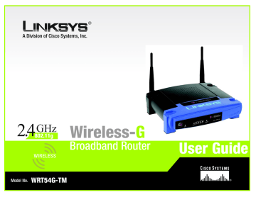 Linksys WIRELESS-G WRT54G-TM User guide | Manualzz