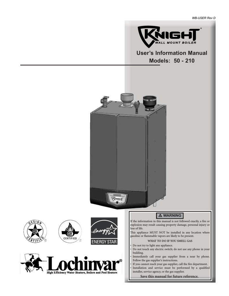 Lochinvar Knight Boiler Service Manual
