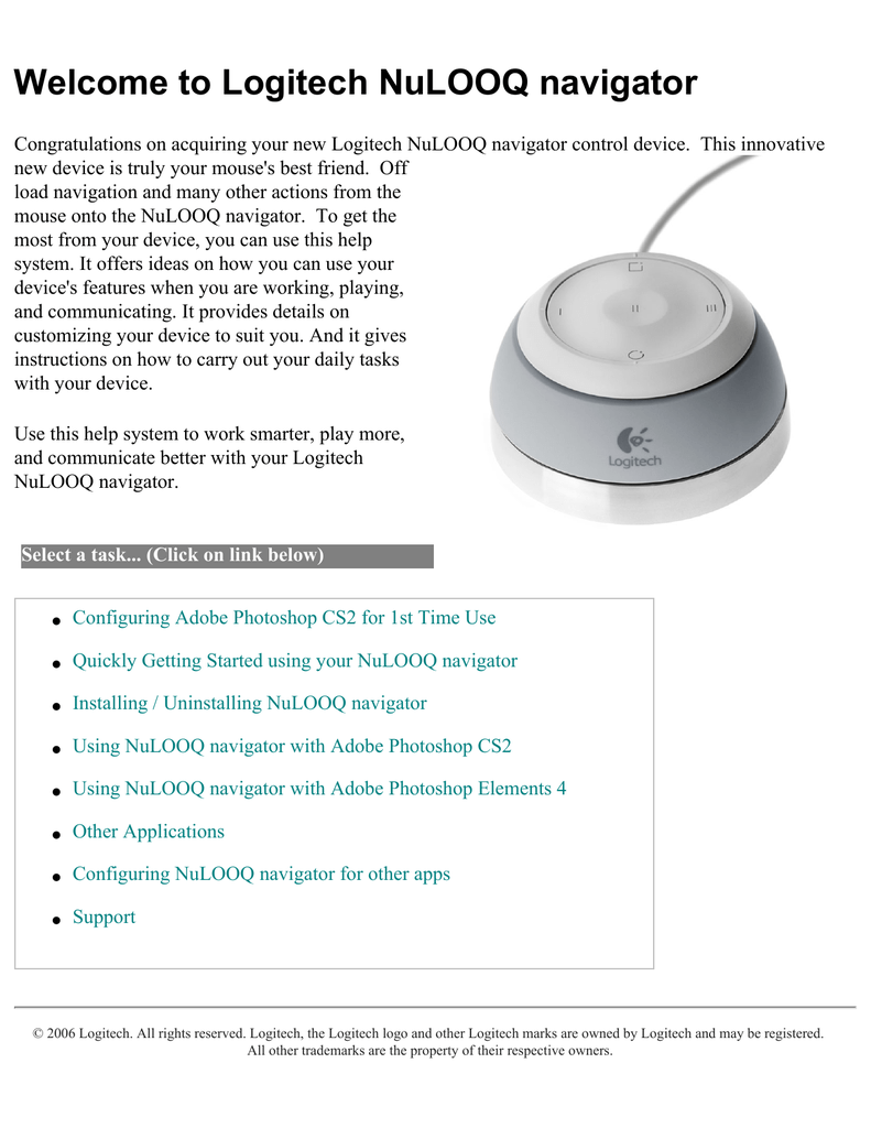 Logitech NULOOQ. NULOOQ Navigator.