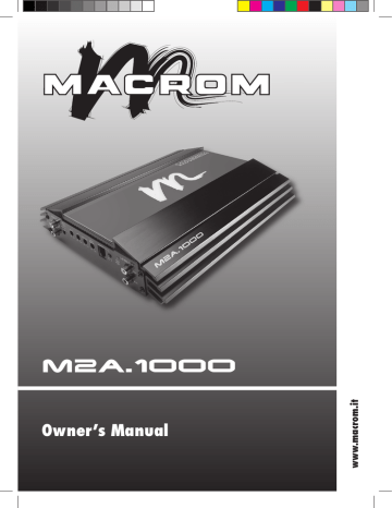 Macrom M2A.1000 Owner's Manual | Manualzz