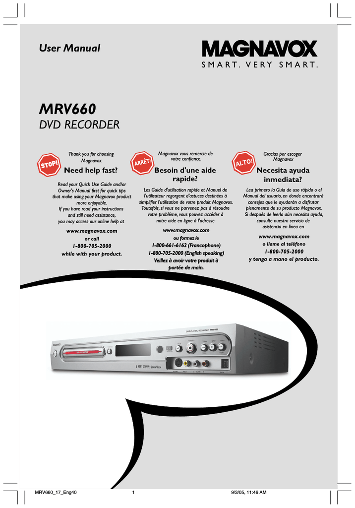 Magnavox Mrv660 User Manual Manualzz