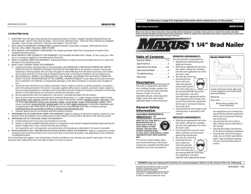 Maxus MXN10100 User's Manual | Manualzz