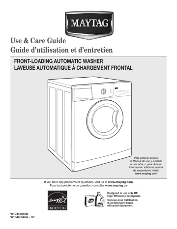 Maytag MHWC7500YW Use & care guide | Manualzz