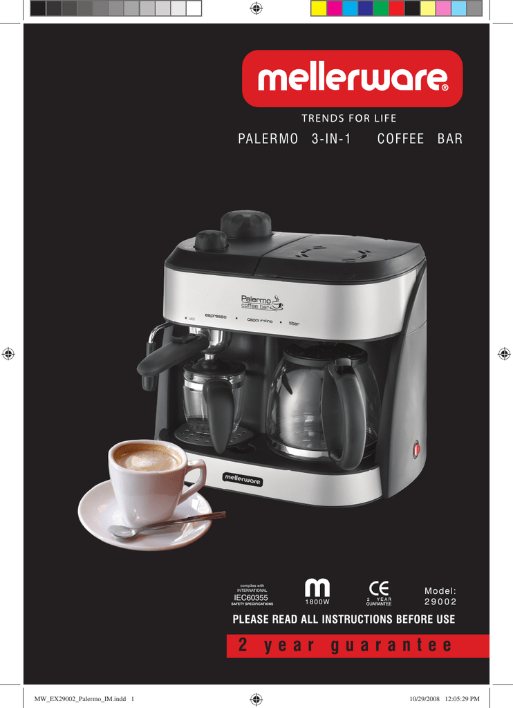 Mellerware PALERMO 29002 User manual Manualzz