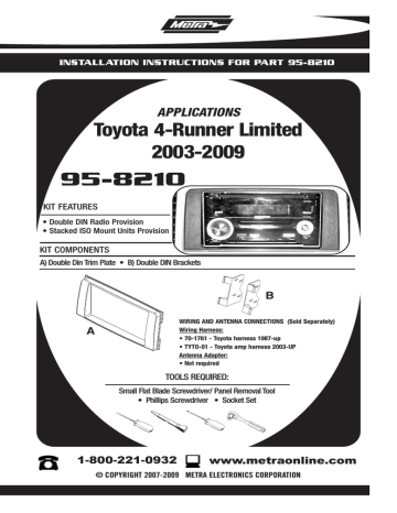 Metra Electronics 95-8210 Installation instructions | Manualzz